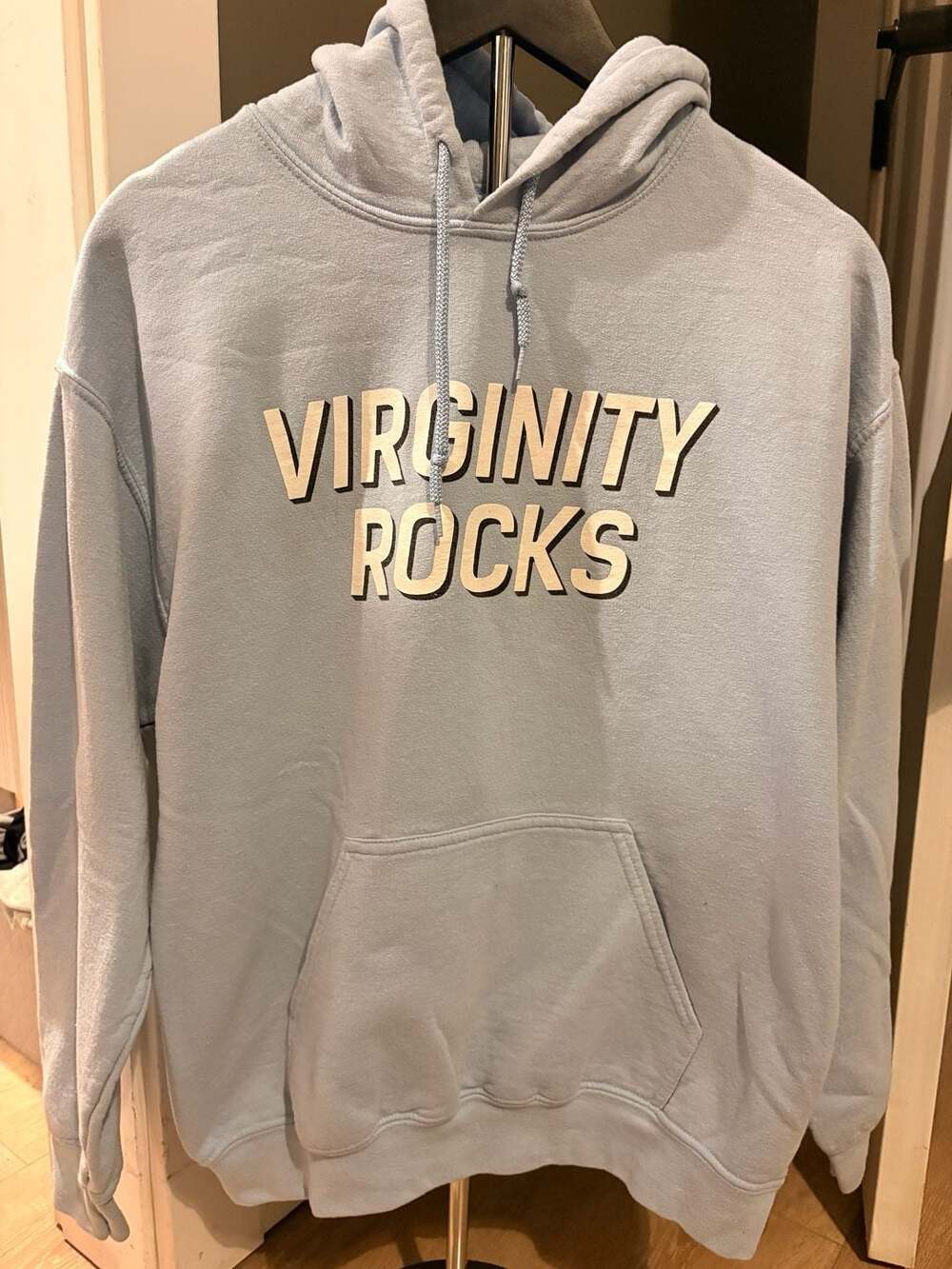 Danny Duncan Virginity Rocks Hoodie Size M Light Blue